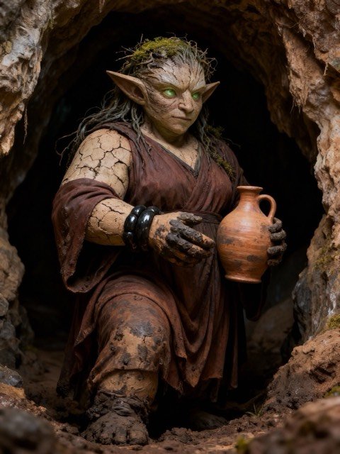 Myris, alfarera de barro