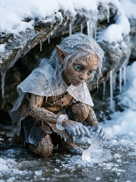 Vynna, escultora de hielo