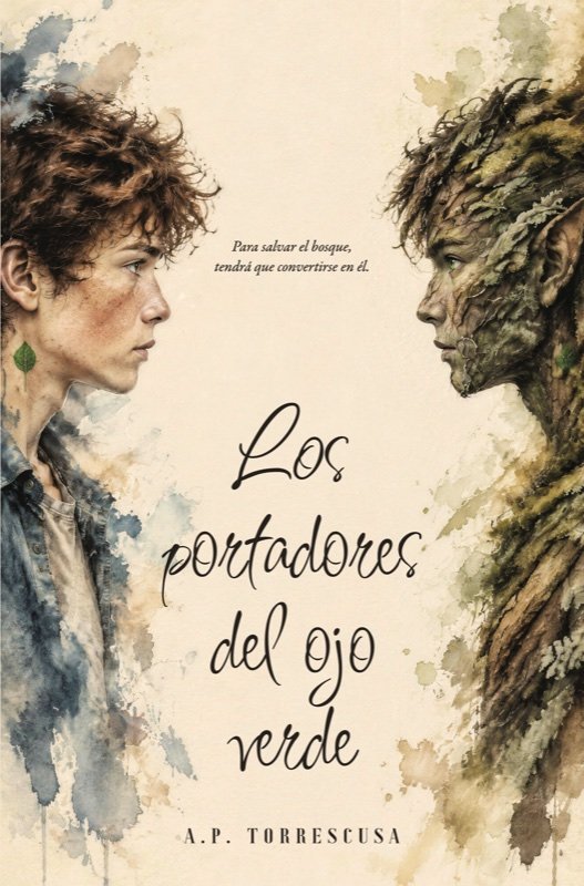 Cubierta de Los portadores del ojo verde, de A.P. Torrescusa